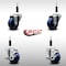 Service Caster 3'' SS Solid Poly Wheel Swivel 7/8'' Expanding Stem Caster Set 2 Brakes, 4PK SCC-SSEX20S314-SPUS-2-TLB-2-78 - alternate 5